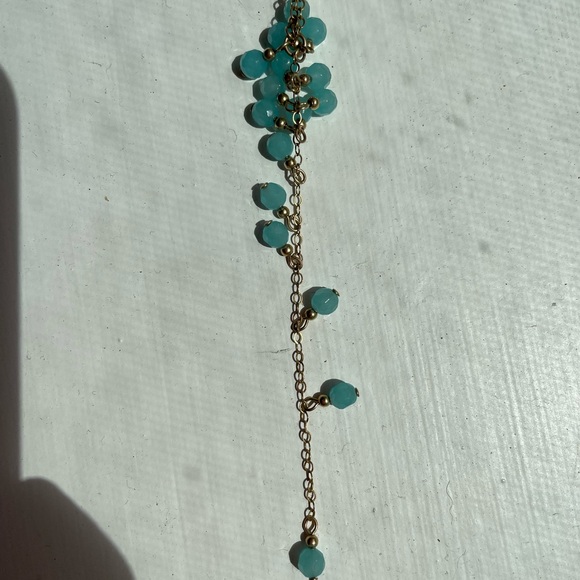 Gold & Turquoise Necklace - Picture 2 of 5